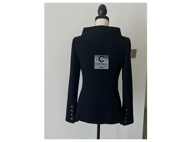 Chanel Giacca in tweed nera stile Lady Gaga a 9K$ Nero - vista 13