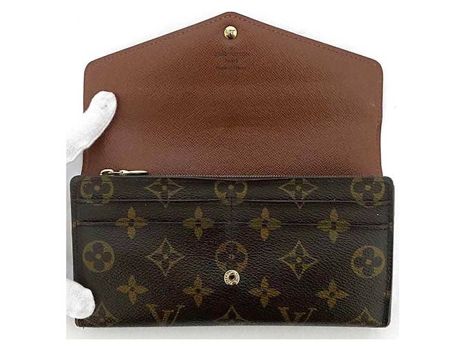 Louis Vuitton Monogram Bi-Fold Langbörse Braun Monogramm - Ansicht 7