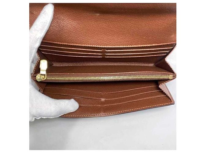 Louis Vuitton Monogram Bi-Fold Langbörse Braun Monogramm - Ansicht 8