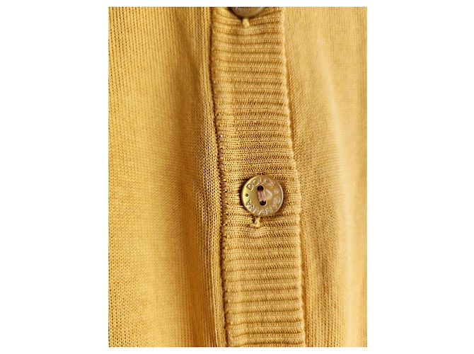 Top Dolce & Gabbana de seda y cachemira amarillo - vista 5