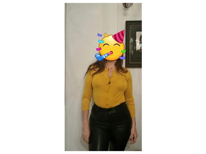 Top Dolce & Gabbana de seda y cachemira amarillo - vista 8