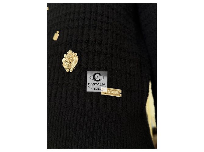 Chanel Neuer Glücksbringer Pullover Margot Robbie Größe 38 FR Schwarz - Ansicht 10