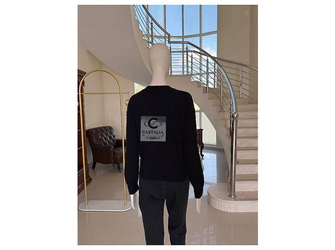 Chanel Neuer Glücksbringer Pullover Margot Robbie Größe 38 FR Schwarz - Ansicht 11