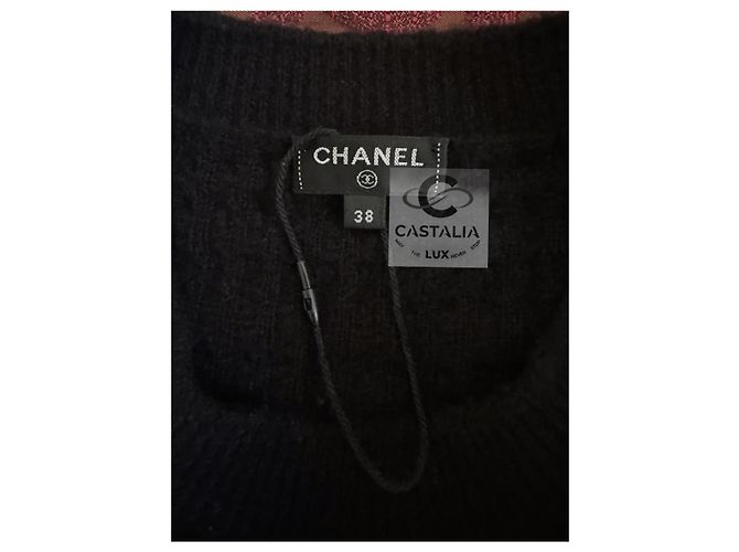 Chanel Neuer Glücksbringer Pullover Margot Robbie Größe 38 FR Schwarz - Ansicht 14