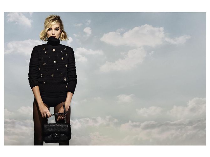 Chanel Neuer Glücksbringer Pullover Margot Robbie Größe 38 FR Schwarz - Ansicht 6