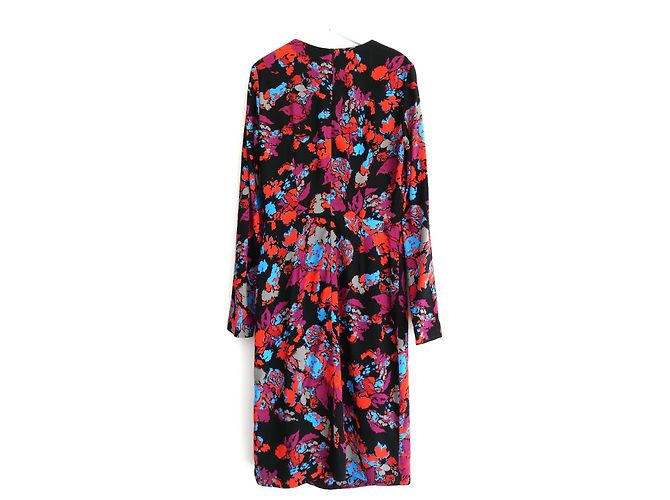 Stylisierte Blumenrobe Givenchy Resort 2019 Mehrfarben - Ansicht 5