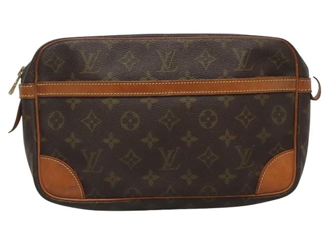 LOUIS VUITTON Monogram Compiegne 28 Clutch Bag M51845 LV Auth BD140 - view 13