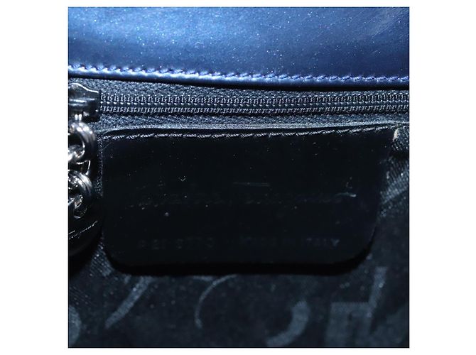 Borsa a mano Salvatore Ferragamo Smalto 2 vie Blu Auth BD197 - vista 11