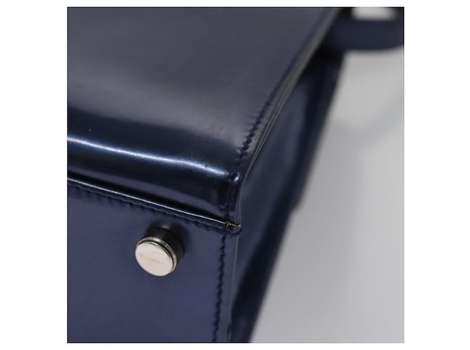 Borsa a mano Salvatore Ferragamo Smalto 2 vie Blu Auth BD197 - vista 18