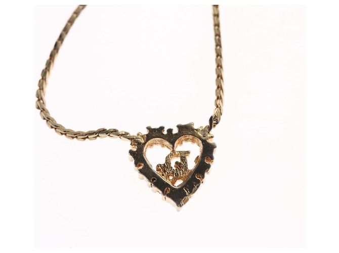 Collana Christian Dior metallo oro Auth 114153 D'oro - vista 10