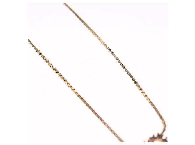 Collana Christian Dior metallo oro Auth 114153 D'oro - vista 4