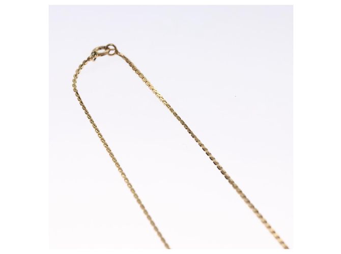 Collana Christian Dior metallo oro Auth 114153 D'oro - vista 7