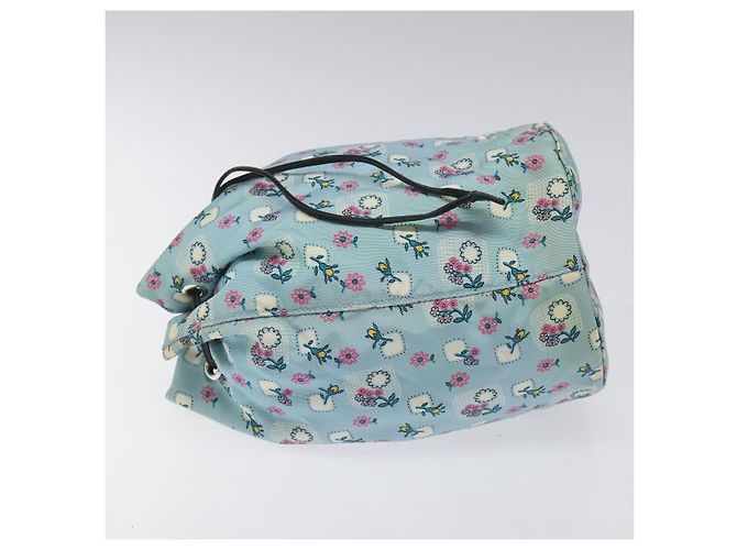 Miu Miu Tasche aus Nylon hellblau silber authentisch 114880 - Ansicht 4