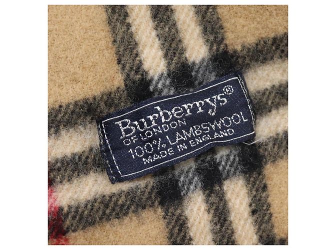 Autre Marque Sciarpa in lana Burberrys Nova Check Beige Auth am7660 - vista 10