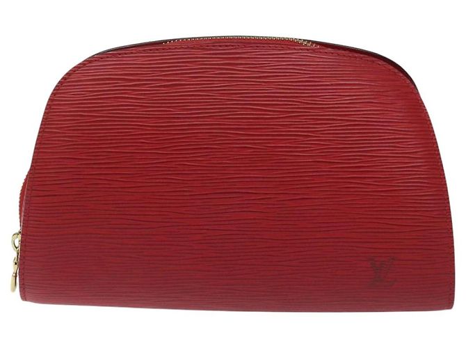 LOUIS VUITTON Epi Dauphine MM Pouch Rot M48457 LV Auth th5640 - Ansicht 13