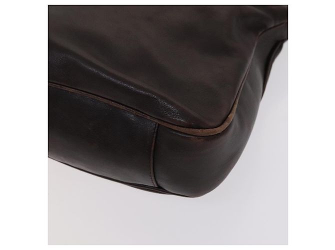 Borsa a mano in pelle GUCCI Bamboo 2 vie marrone oro 001 1705 1638 Auth th5638 D'oro - vista 8