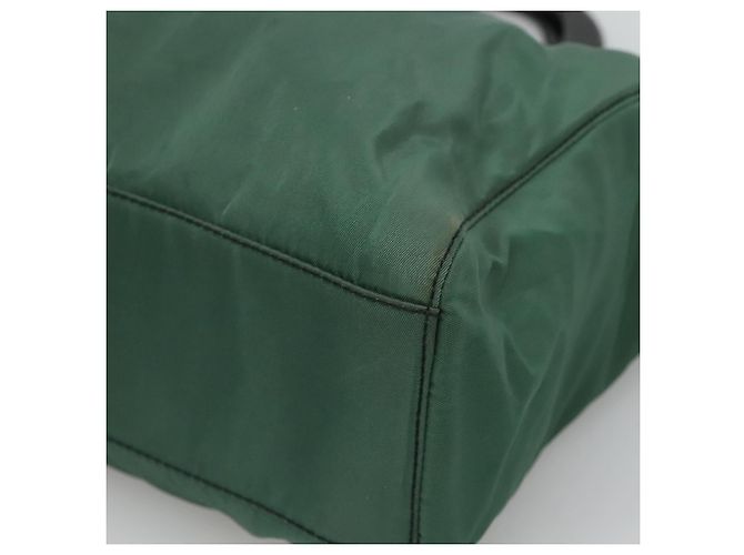 PRADA Borsa a mano in nylon verde Auth th5642 - vista 8