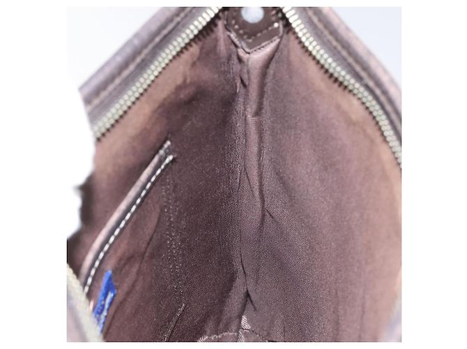 Borsa a spalla Burberry Nova Check Blue Label in nylon grigio Auth 114736 Marrone - vista 18