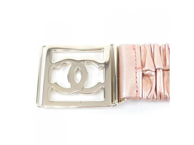 Rosa Stretch-Gürtel von Chanel Pink - Ansicht 3