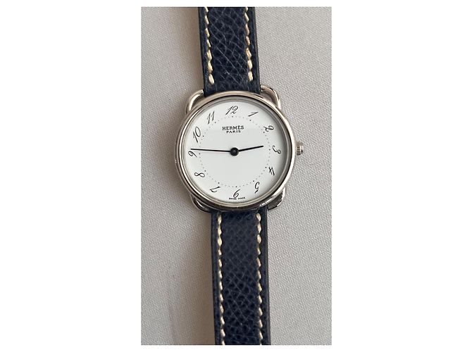 Orologio Hermès Arceau Acciaio Quadrante Bianco 24mm - vista 2