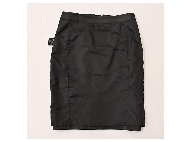 Falda midi de cuero Jaeger London negra talla M Negro - vista 4