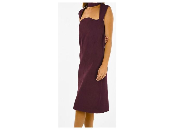 Chockerneck Shiftkleid Bottega Veneta Bordeaux - Ansicht 3