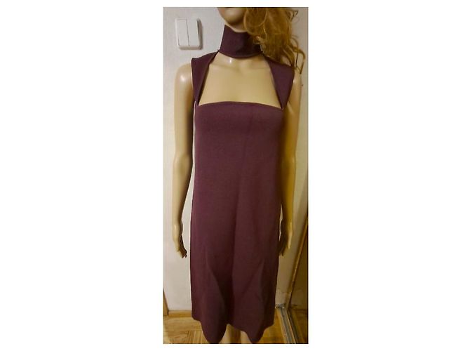 Chockerneck Shiftkleid Bottega Veneta Bordeaux - Ansicht 5