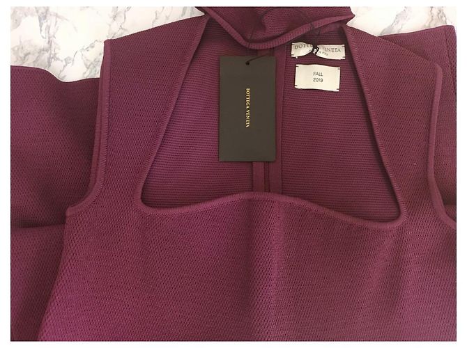 Chockerneck Shiftkleid Bottega Veneta Bordeaux - Ansicht 6