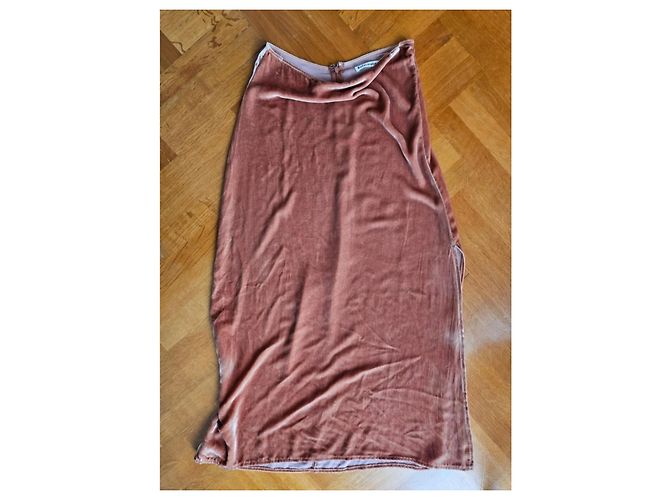 Falda Baylee Reformation de seda coral - vista 2