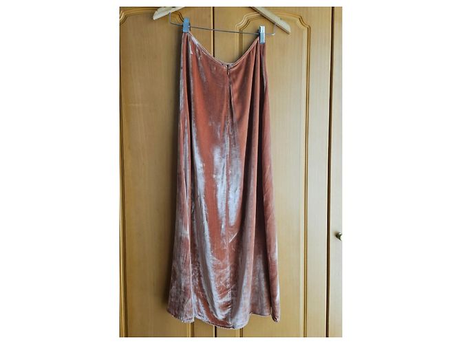 Falda Baylee Reformation de seda coral - vista 4