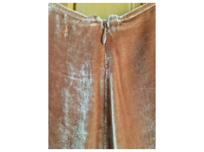 Falda Baylee Reformation de seda coral - vista 7
