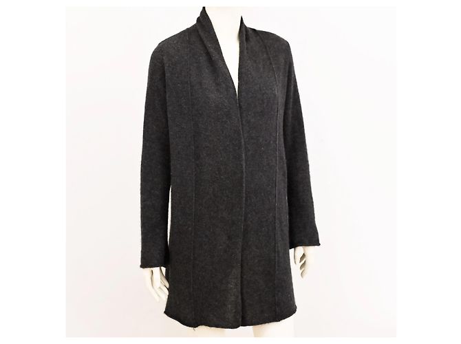 Cynthia Rowley Kaschmir-Cardigan in Graphitgrau Größe M Anthrazitgrau - Ansicht 4