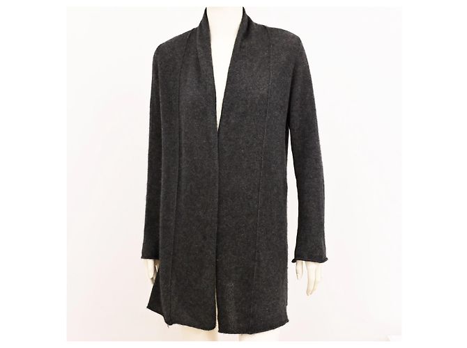 Cynthia Rowley Kaschmir-Cardigan in Graphitgrau Größe M Anthrazitgrau - Ansicht 7
