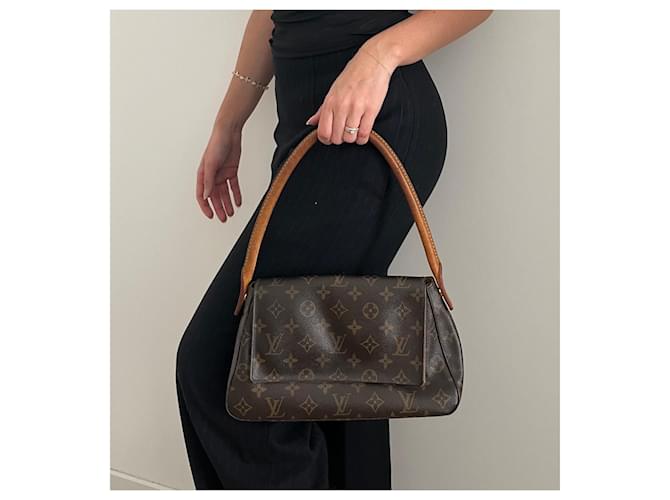 Borsa Louis Vuitton Monogram Mini Looping M51147 (con scatola) Marrone - vista 12