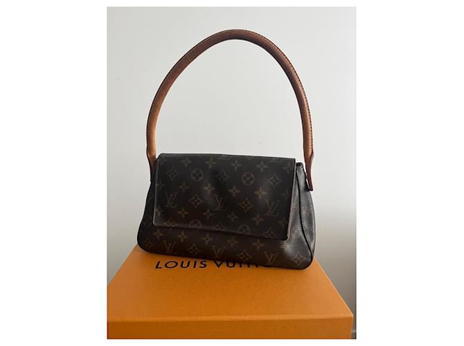 Borsa Louis Vuitton Monogram Mini Looping M51147 (con scatola) Marrone - vista 2