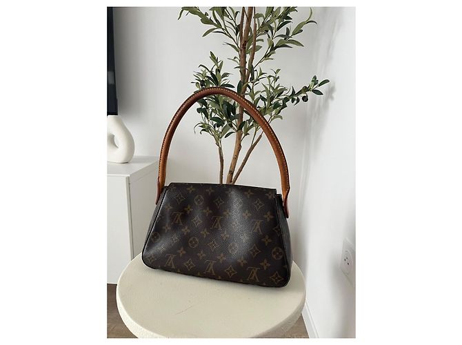 Borsa Louis Vuitton Monogram Mini Looping M51147 (con scatola) Marrone - vista 4