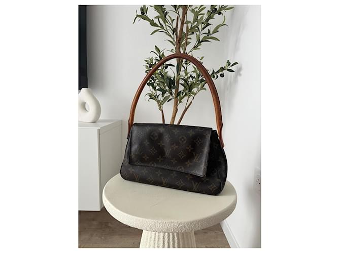 Borsa Louis Vuitton Monogram Mini Looping M51147 (con scatola) Marrone - vista 5
