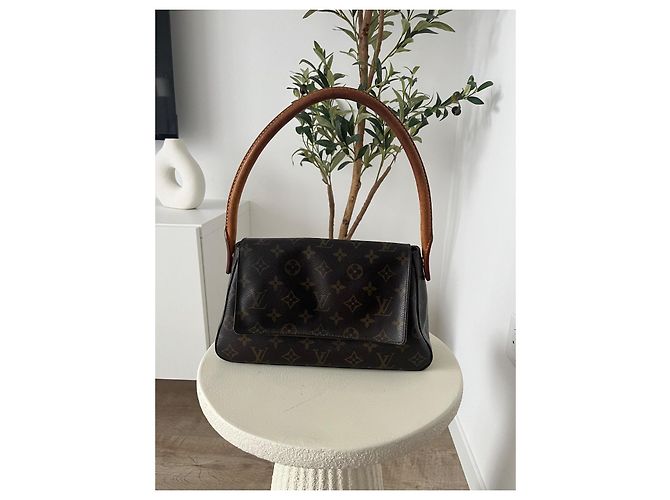 Borsa Louis Vuitton Monogram Mini Looping M51147 (con scatola) Marrone - vista 6