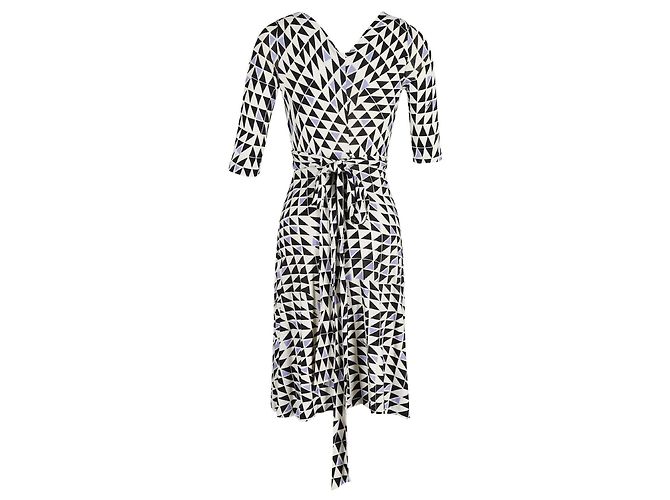 Diane Von Furstenberg Vestido envolvente de seda DvF con estampado distintivo Multicolor - vista 2