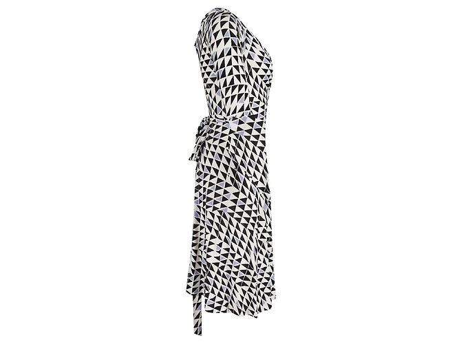 Diane Von Furstenberg Vestido envolvente de seda DvF con estampado distintivo Multicolor - vista 3