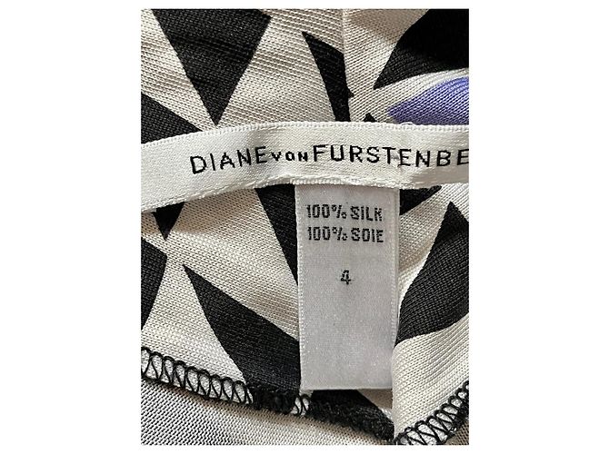 Diane Von Furstenberg Vestido envolvente de seda DvF con estampado distintivo Multicolor - vista 4