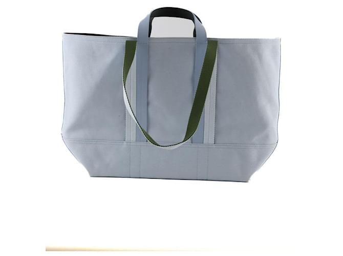 Paul Smith Borsa tote in cotone blu - vista 4
