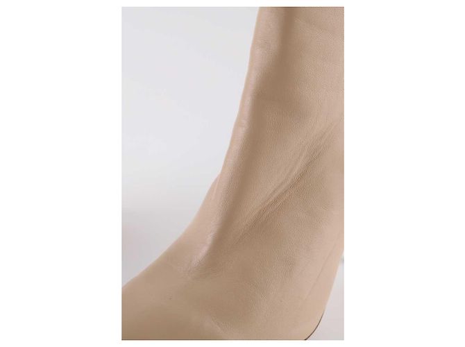 Lk Bennett Botas de cuero beige - vista 3