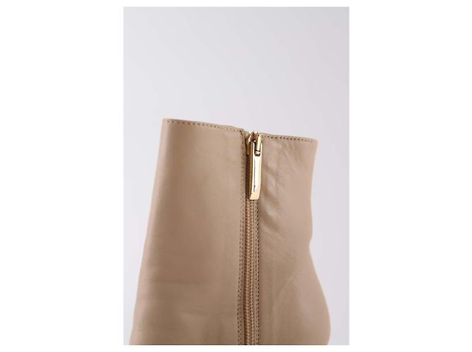 Lk Bennett Botas de cuero beige - vista 4