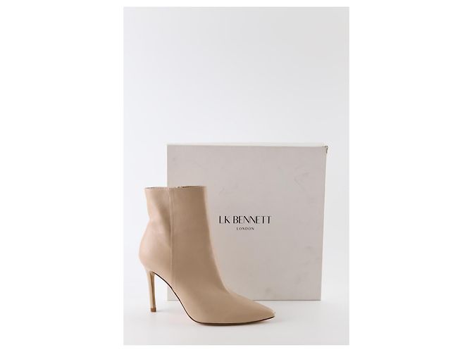 Lk Bennett Botas de cuero beige - vista 7