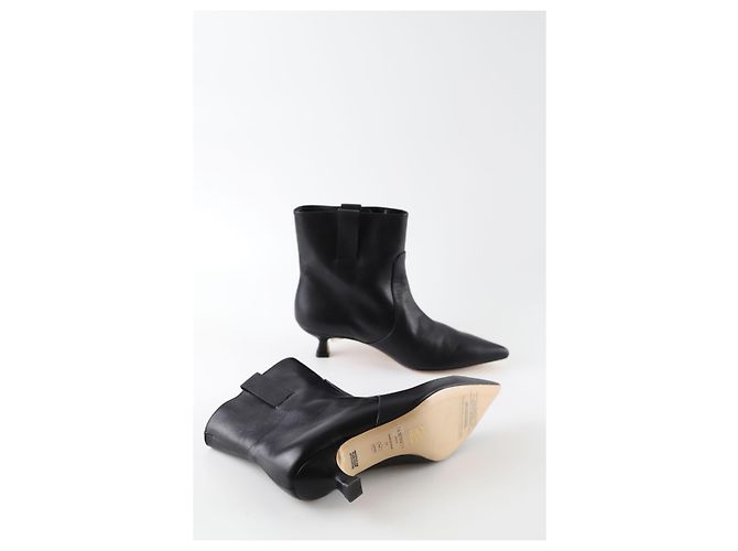 Lk Bennett Botas de couro pretas - vista 5