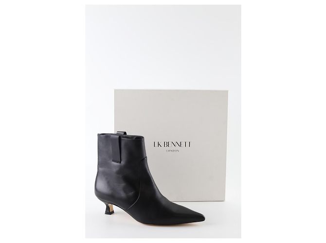Lk Bennett Botas de couro pretas - vista 6
