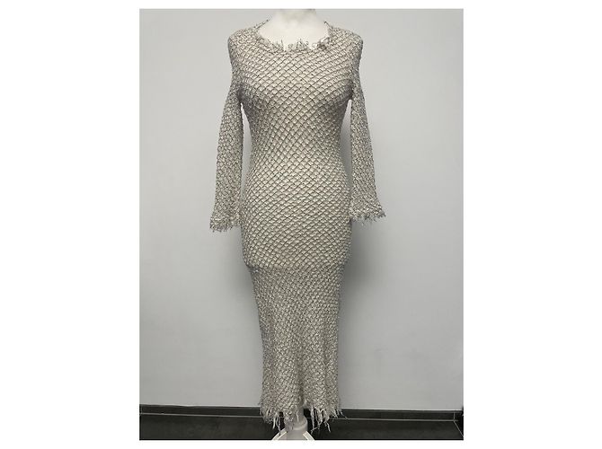 Vestido Isabel Marant Etoile de punto abierto crema Crudo - vista 4