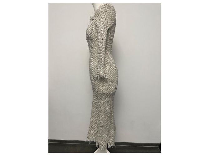Vestido Isabel Marant Etoile de punto abierto crema Crudo - vista 5