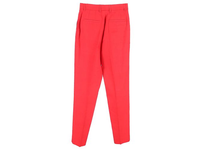 Pantalones rectos Dolce & Gabbana en algodón rojo Roja - vista 2